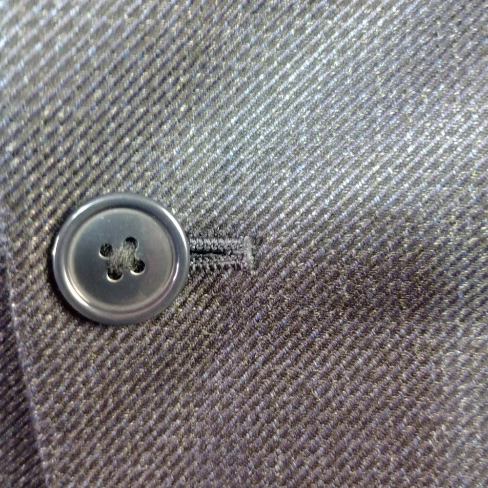 Van Heusen Sport Coat Mens‎ Sz 44 Long Navy Blue Lightweight Blazer Jacket